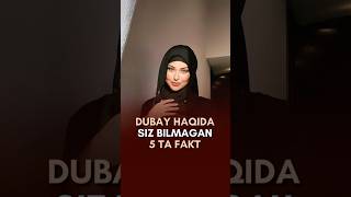 Dubay haqida bunaqasini eshitmagansiz😅 facts dubai uzbek qiziqarli news [upl. by Rothschild415]