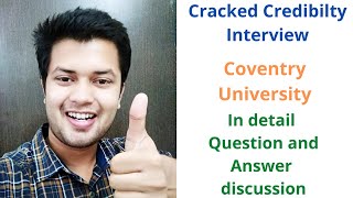 Credibility interview Coventry University  Uk universities [upl. by Bindman269]