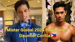 JUST IN Mister Global Philippines 2024 DAUMIER CORILLA 1st Thailand Interview at Mister Global 2024 [upl. by Rawley]