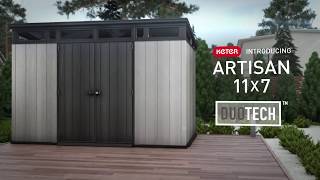 Keter Artisan 11x7 Duotech  Large storage building  Sheds [upl. by Sidoeht244]