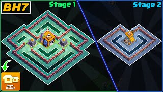 NEW BEST BH7 Base 2 Stage 2023 COPY Link  Builder Hall 7 Base  Clash of Clans [upl. by Nywnorb]