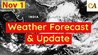 Weather Forecast amp Report Today Update  South India Rains  Nov 12024 [upl. by Hazeghi833]