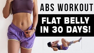 10 Mins ABS Workout To Get FLAT BELLY IN 30 DAYS  FREE WORKOUT PROGRAM [upl. by Fayola]