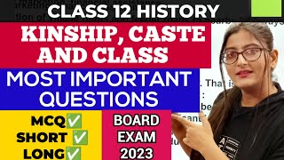 Kinship caste and class class 12 important questionsKINSHIP CASTE AND CLASS 12 IMPORTANT QUESTION [upl. by Baer]