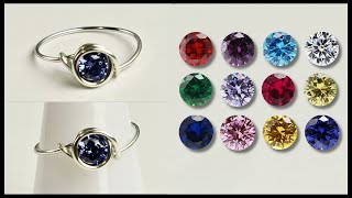 Simple Gemstone Wire Wrapped Ring Tutorial [upl. by Notniw]