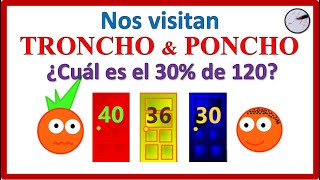 PORCENTAJES  Super fácil y divertido 🤩  Troncho y Poncho con Aprendiendo Matemática [upl. by Laehcym]