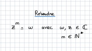 Racines nième dun nombre complexe [upl. by Inol]