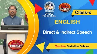 Direct amp Indirect Speech  English  Class  10 [upl. by Ibib568]