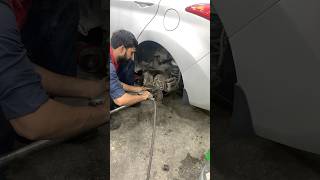 wheel camber adjusted hyundai sonata mechanic tipsandtricks wheelalignment adjustment shorts [upl. by Nelram]