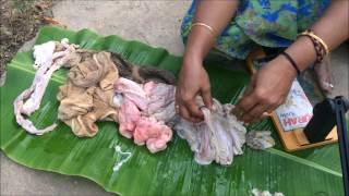 Goat Intestine Curry And Goat Intestine Fry  Traditional Village Cooking  Village Food [upl. by Barret]