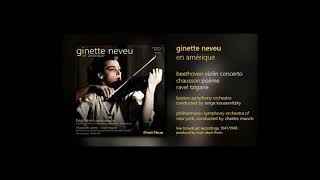 Ginette Neveu en Amérique PASC630  Beethoven Violin Concerto 3rd mvt 1947 [upl. by Amoritta900]