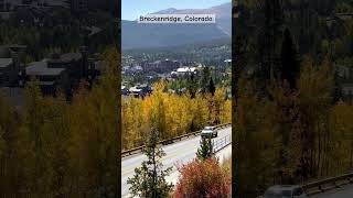 Breckenridge City View fall fallcolors breckenridge colorado autumn Leafpeeping fallvibes [upl. by Ahsienaj]