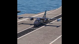 Insane Skill Pilot Takeoff from US Aircraft Carrier Mitsubishi MU22B Executive Black [upl. by Albemarle436]