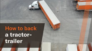 How to back up a tractortrailer [upl. by Magner]