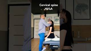 Cervical spine  HVLA technique chiropractor osteopathy hvla spinehealth [upl. by Ecnatsnok]