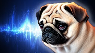 Pug Dog Barking INSIDE LOOK [upl. by Annoyek]