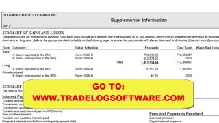 TradeLog Reconcile 1099B [upl. by Leelah]