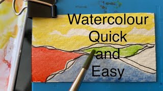 How To Paint Fauvism Quick and Easy Watercolour Painting [upl. by Peirce]