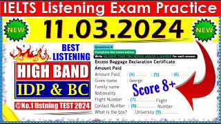 IELTS LISTENING PRACTICE TEST 2024 WITH ANSWERS  11032024 [upl. by Vasya504]