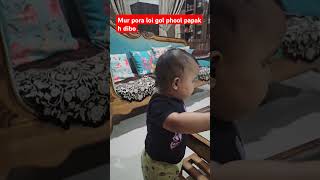 Papak h diye phool youtubeshorts cutebaby ytshorts shorts [upl. by Akcirret]