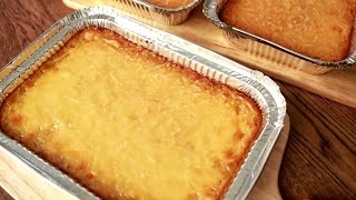 Cassava Cake Recipe  Meryendang Pinoy Recipe  Cassava cake using fresh cassava [upl. by Auburta]