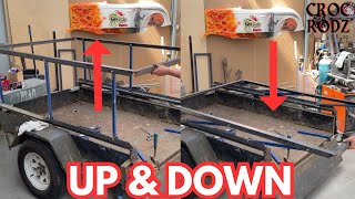 Super Easy diy gas lift platform for a trailer [upl. by Rawden]