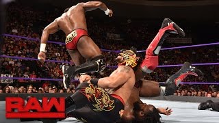 Cedric Alexander amp Rich Swann vs Lince Dorado amp Drew Gulak Raw Sept 26 2016 [upl. by Yanal4]