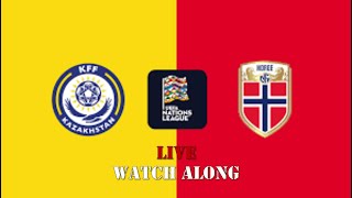 Kazakhstan vs Norway  UEFA Nations League  Live Watch Along with Live Commentary [upl. by Fornof]