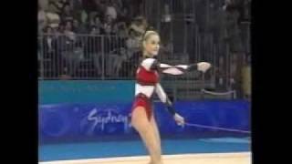 Yulia Barsukova Rope Qualification Round Sydney 2000 [upl. by Elawalo682]