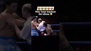 Mike Tyson knockout the referee 😂😂boxing shadowboxing miketyson boxingtraining trend shorts [upl. by Eilssel26]