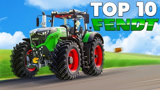 Farming Simulator 19 10 BEST FENDT TRACTORS [upl. by Fia]