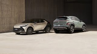 The All New 2024 Toyota CHR vs 2024 Hyundai Kona CHR vs Kona Toyota vs Hyundai  See what New [upl. by Aihsile]