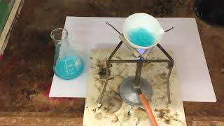 Evaporation of copper sulfate [upl. by Karlotta]