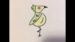 Dieren tekenen met cijfersVogel tekenen met cijfer 5 [upl. by Carole670]