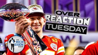 Overreaction Tuesday Rich Eisen Talks Mahomes Kyle Shanahan Tom Brady Belichick amp NFL Draft [upl. by Myrt]