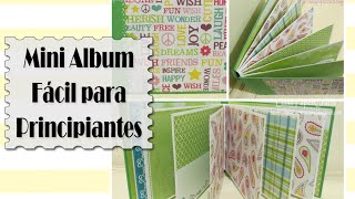 TUTORIAL Mini Album fácil para principiantes  Scrapbook DIY  Luisa PaperCrafts [upl. by Adnaloj]