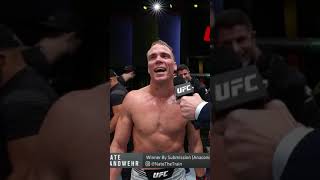 Nate Landwehr is electric on the 🎤 UFCVegas40 shorts [upl. by Mieka]