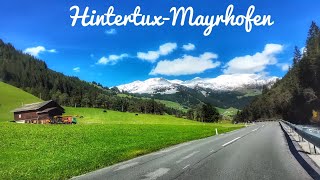 🇦🇹Driving in Austria Zillertal From Hintertux to Mayrhofen 2024 4K [upl. by Anaderol]