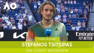 Stefanos Tsitsipas OnCourt Interview 3R  Australian Open 2022 [upl. by Becht124]