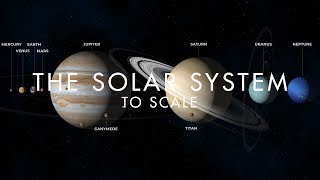 The Solar System to scale [upl. by Krueger940]