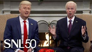 Trump and Biden Meeting Cold Open  SNL [upl. by Kovacev68]