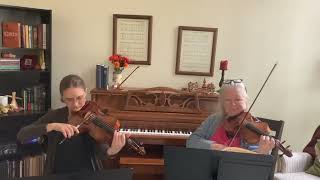 Allemande in D minor from Unaccompanied Bach arr for violinviola Thanks to Kara McCoy on viola [upl. by Kellia]