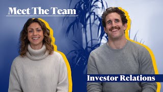 Meet The Team Investor Relations [upl. by Lecroy63]