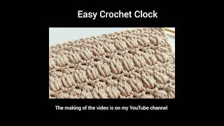 crochet easycrochetclock crochetstitches häkeln 钩针编织вязание crochetpattern [upl. by Ardnahs]