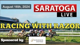 LIVE Horse Racing Handicapping  Saratoga  Colonial Downs  Gulfstream Park  Fri Aug 16th [upl. by Raquela667]