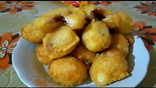 Resepi mudah kuih pulut goreng inti sambal bilis [upl. by Knorring]