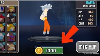 como consegui personagens de graça no Dragon Ball em Stickman [upl. by Mchale286]