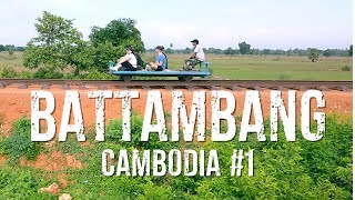 CAMBOGIA  BATTAMBANG e il treno di bamboo [upl. by Dotson527]