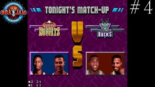 Denver amp Milwaukee  NBA JAM Tournament Edition SNES 4 [upl. by Terra348]