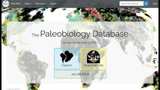 Introduction to the Paleobiology Database [upl. by Lipfert]